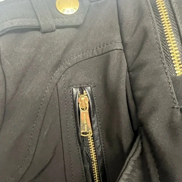 Michael Kors Women's Black Belted Utility Jacket - Picture 3 of 5